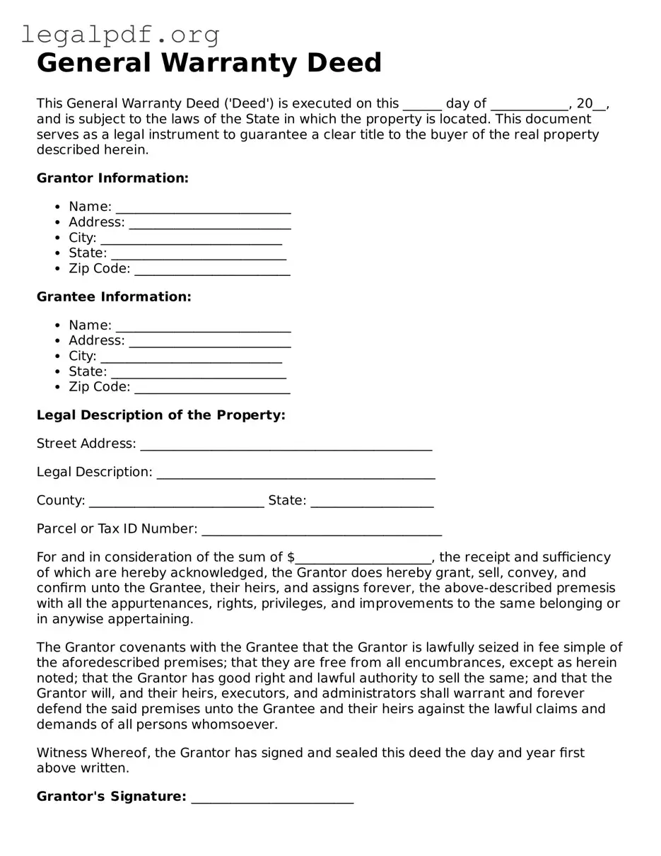 Blank Deed Document