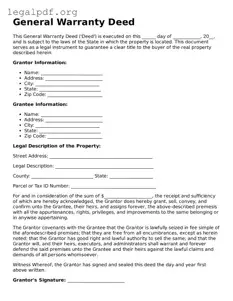 Blank Deed Document