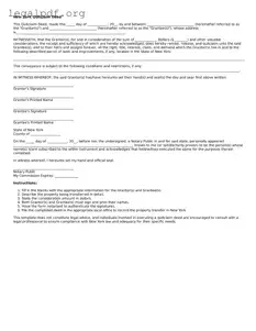 Valid  Quitclaim Deed Template for New York