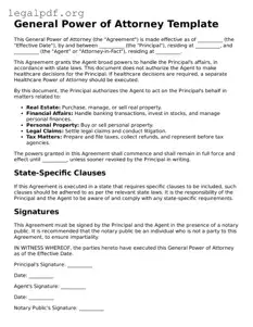 Blank Power of Attorney Document